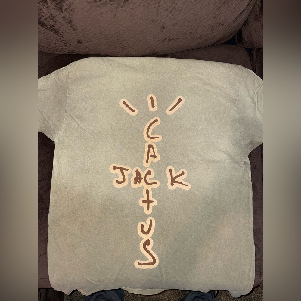 Cactus Jack Highest In the Room Olive Green Short Sleeve Tee